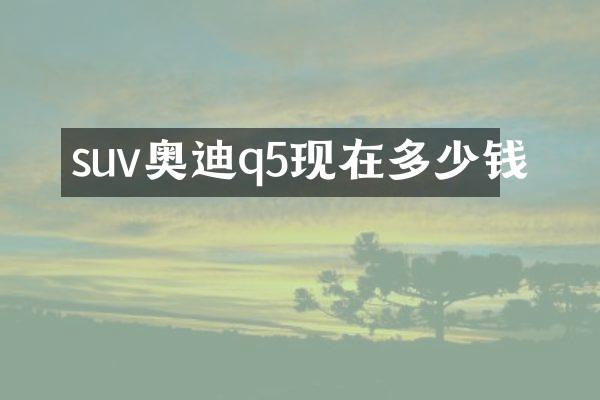 suv奥迪q5现在多少钱