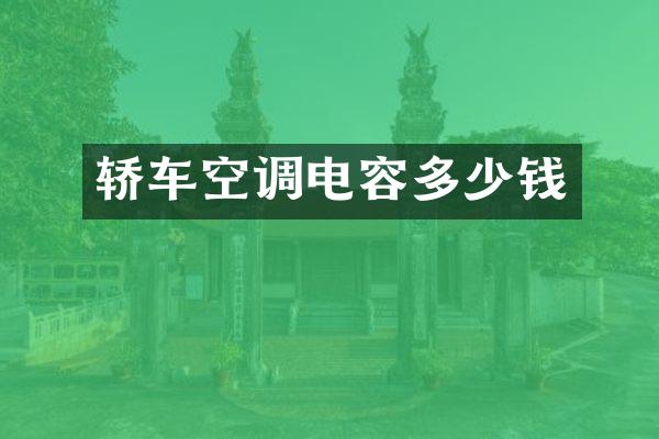 轿车空调电容多少钱