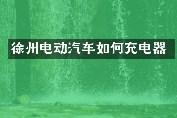 徐州电动汽车如何充电器