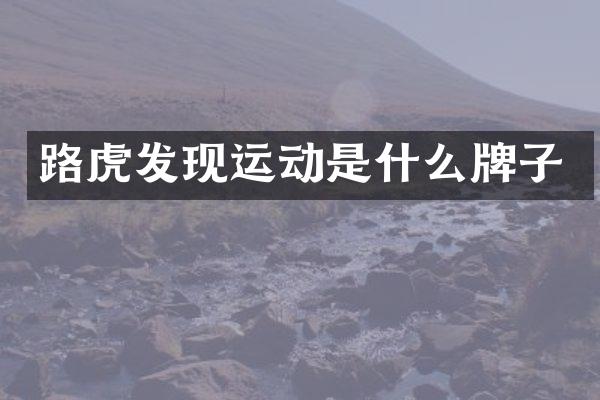 路虎发现运动是什么牌子
