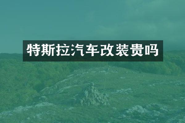 特斯拉汽车改装贵吗
