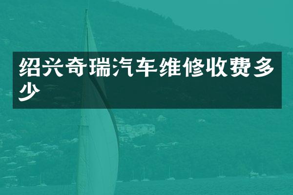 绍兴奇瑞汽车维修收费多少