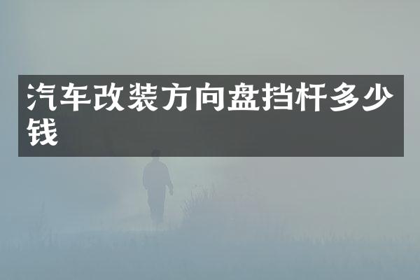 汽车改装方向盘挡杆多少钱