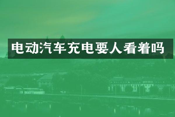 电动汽车充电要人看着吗