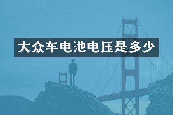 大众车电池电压是多少
