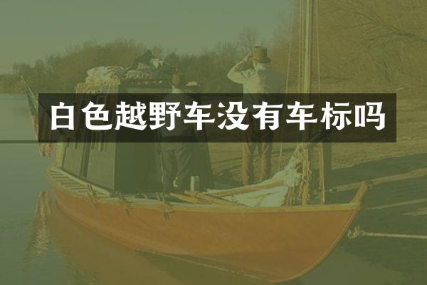 白色越野车没有车标吗
