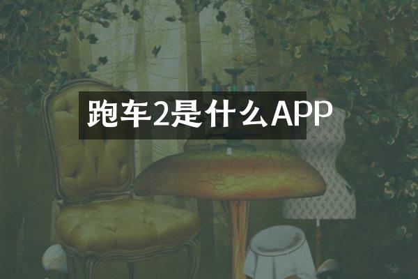 跑车2是什么APP