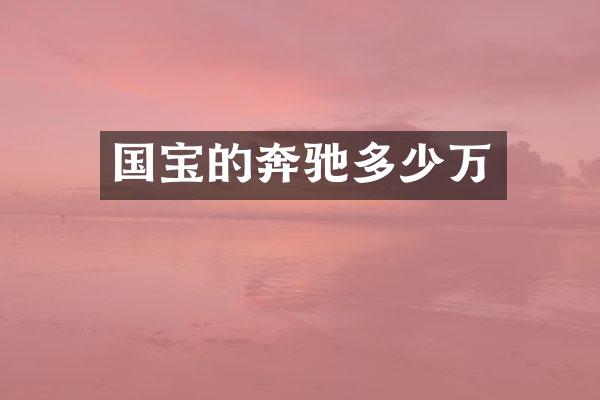 国宝的奔驰多少万