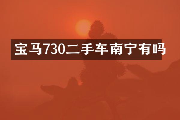 宝马730二手车南宁有吗