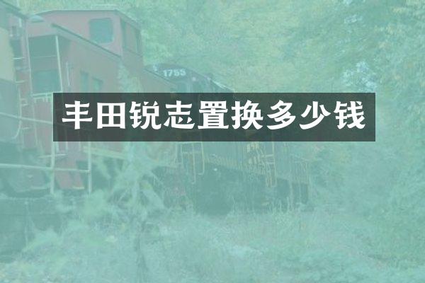丰田锐志置换多少钱