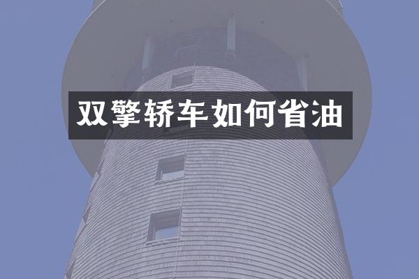 双擎轿车如何省油