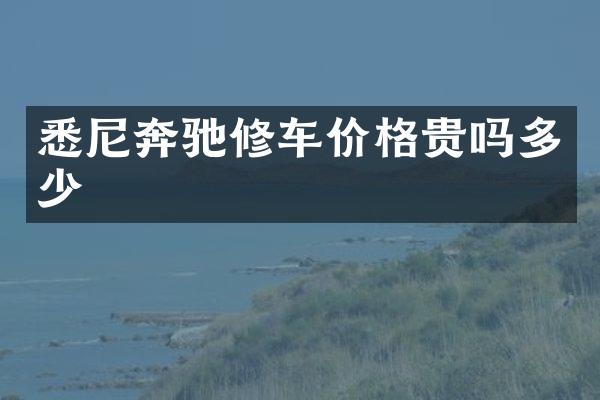 悉尼奔驰修车价格贵吗多少