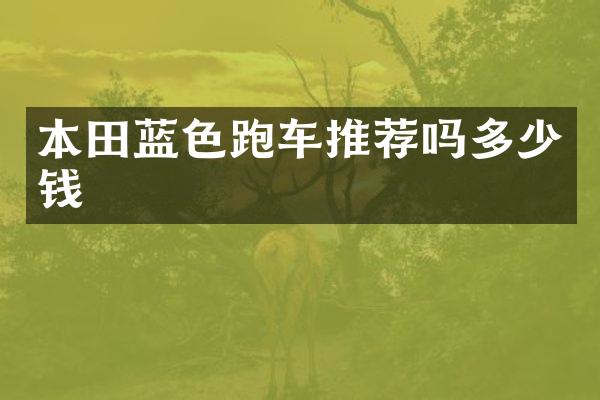 本田蓝色跑车推荐吗多少钱