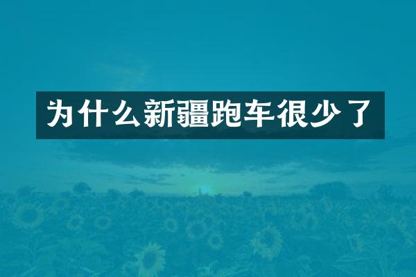 为什么新疆跑车很少了