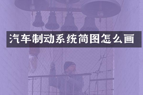 汽车制动系统简图怎么画