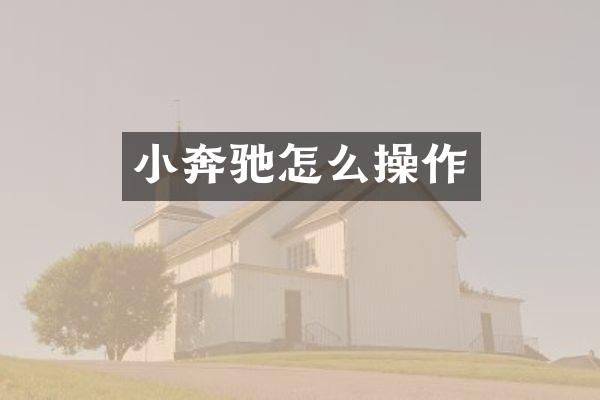 小奔驰怎么操作