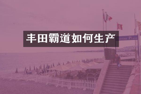 丰田霸道如何生产