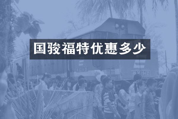 国骏福特优惠多少