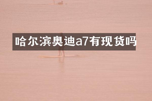 哈尔滨奥迪a7有现货吗