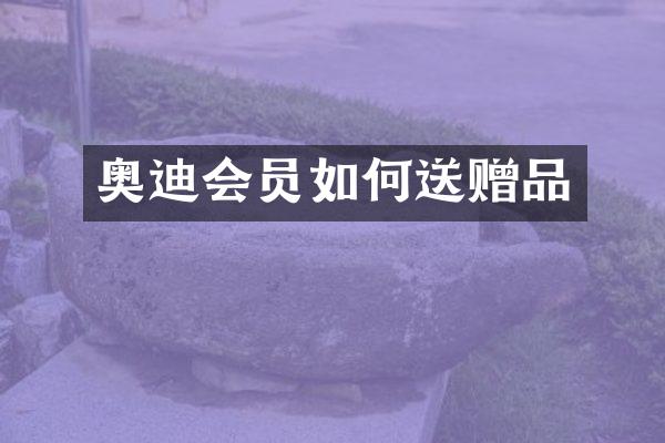 奥迪会员如何送赠品