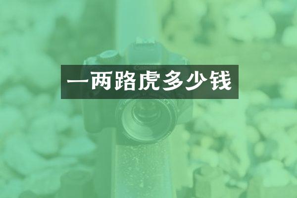 一两路虎多少钱