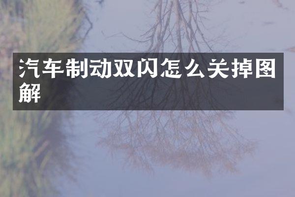 汽车制动双闪怎么关掉图解