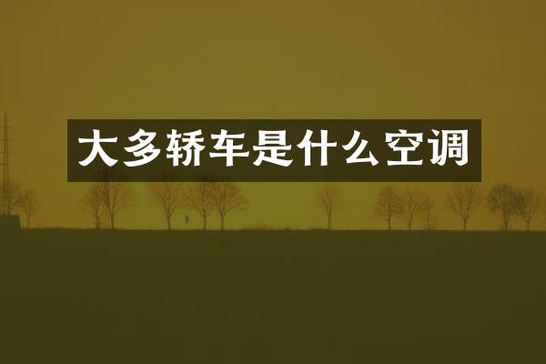 大多轿车是什么空调