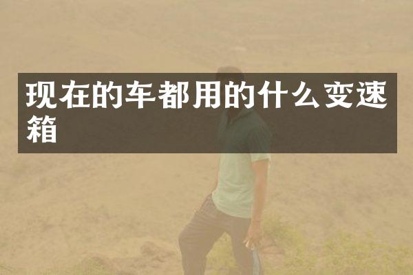 现在的车都用的什么变速箱