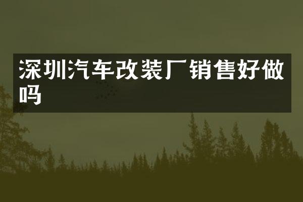 深圳汽车改装厂销售好做吗