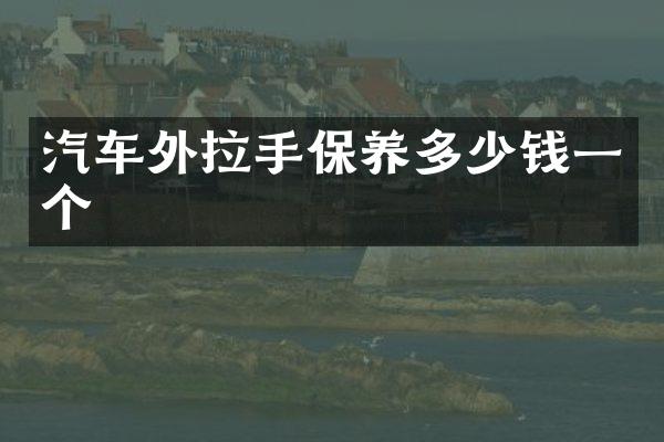 汽车外拉手保养多少钱一个