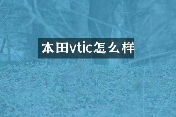 本田vtic怎么样