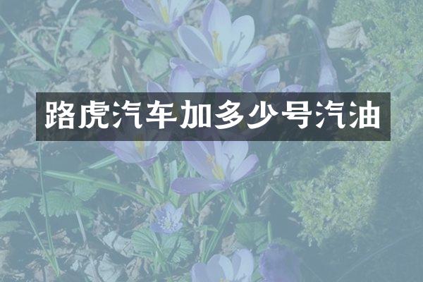 路虎汽车加多少号汽油
