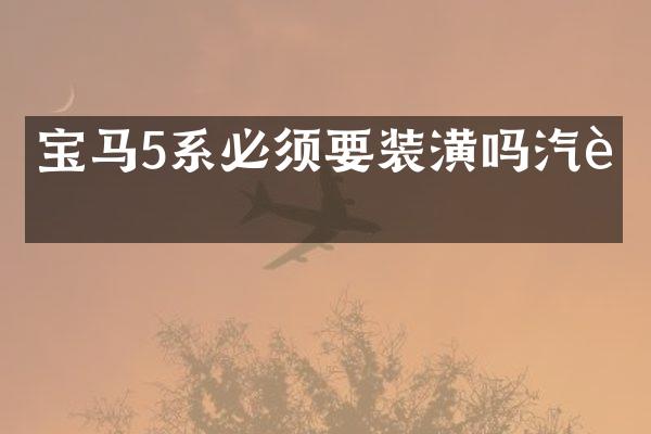 宝马5系必须要装潢吗汽车