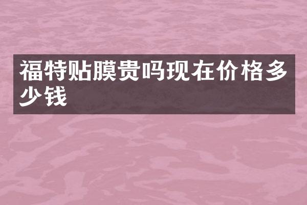福特贴膜贵吗现在价格多少钱