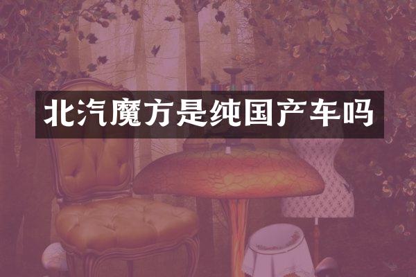 北汽魔方是纯国产车吗