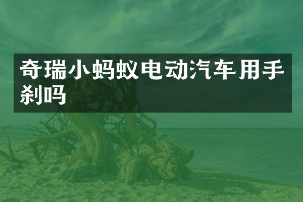 奇瑞小蚂蚁电动汽车用手刹吗