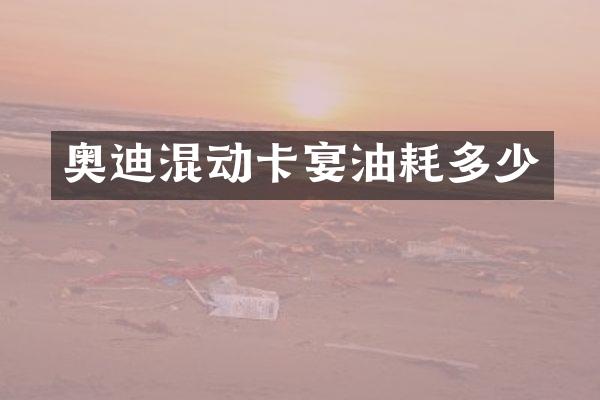 奥迪混动卡宴油耗多少