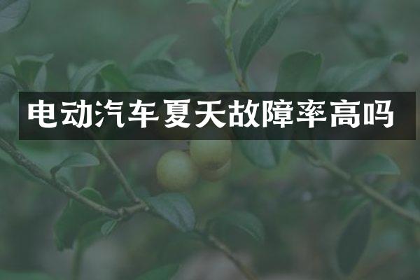 电动汽车夏天故障率高吗