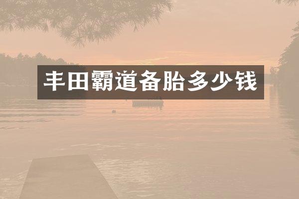 丰田霸道备胎多少钱
