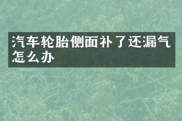 汽车轮胎侧面补了还漏气怎么办