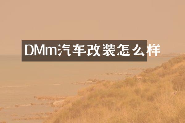 DMm汽车改装怎么样