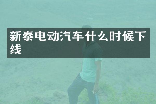 新泰电动汽车什么时候下线