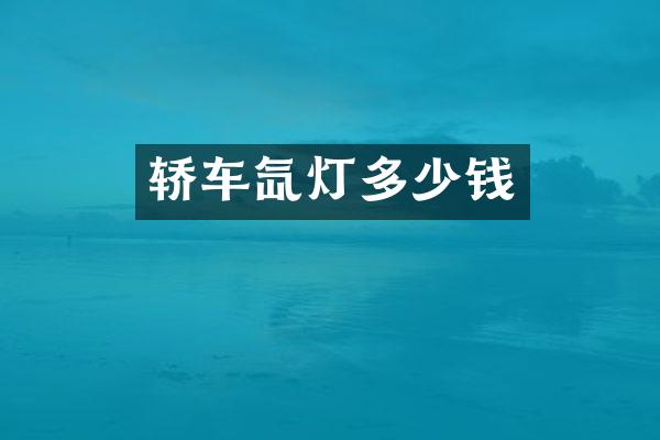 轿车氙灯多少钱