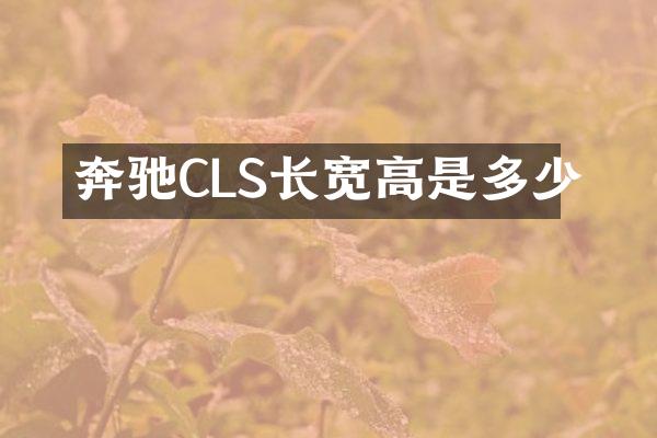 奔驰CLS长宽高是多少