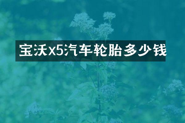 宝沃x5汽车轮胎多少钱