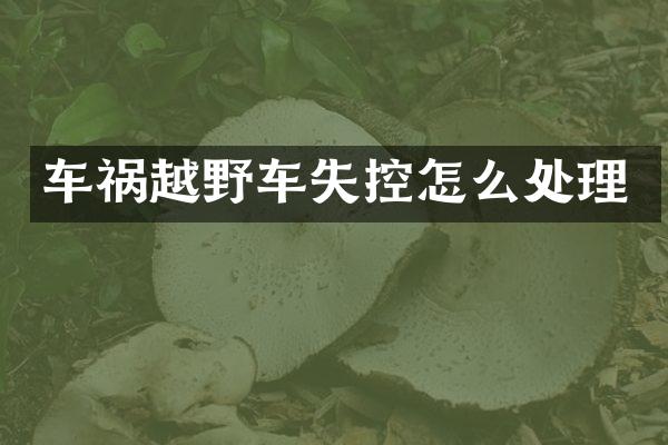 车祸越野车失控怎么处理