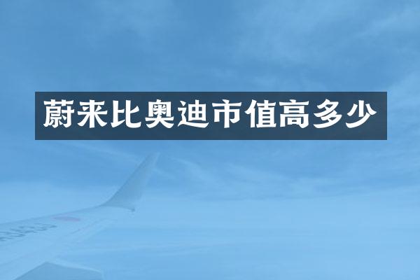 蔚来比奥迪市值高多少