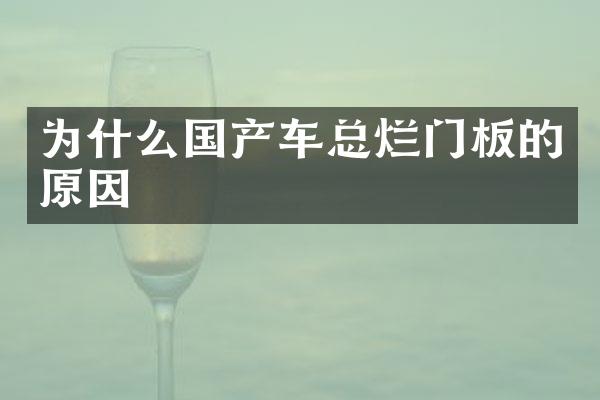 为什么国产车总烂门板的原因