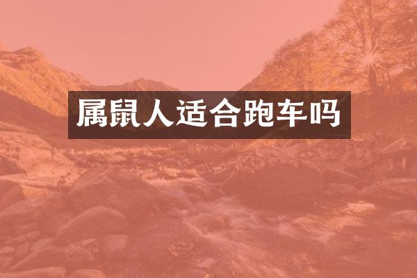 属鼠人适合跑车吗