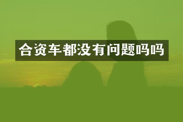 合资车都没有问题吗吗